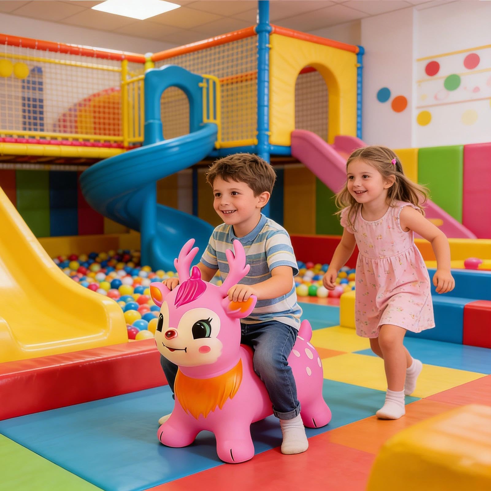 Giochi da Salto Gommone Gonfiabile a Salto | Giocattolo Gonfiabile per Attività Outdoor e Indoor per Interni ed Esterni, Casa, Scuola Materna, Sala Giochi, Viaggi, Feste