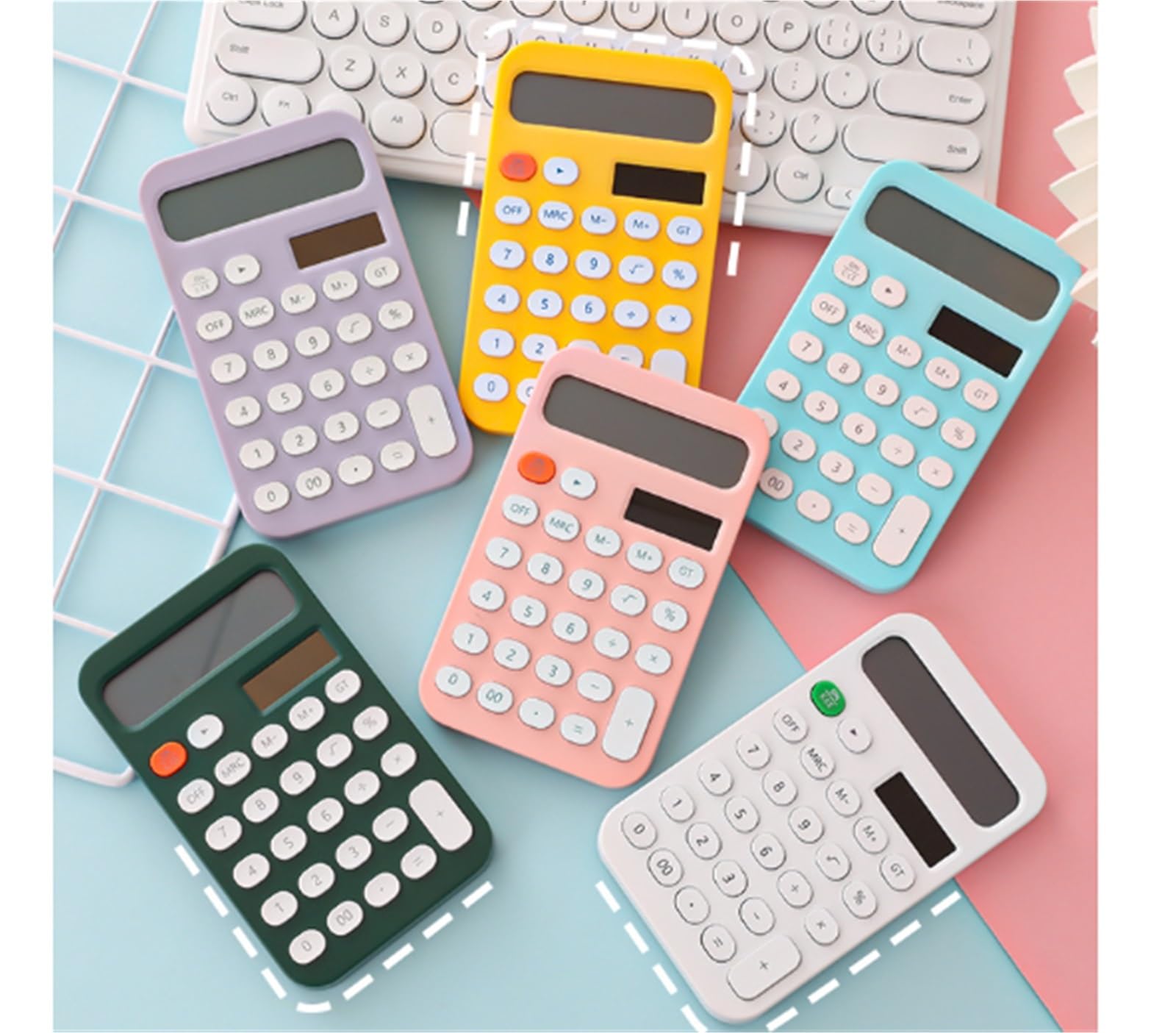Calculatrice Boutons De Calculatrice avec Affichage À 12 Chiffres for Une Utilisation Au Bureau, en Classe Et La Maison Bureau Office(Grün)