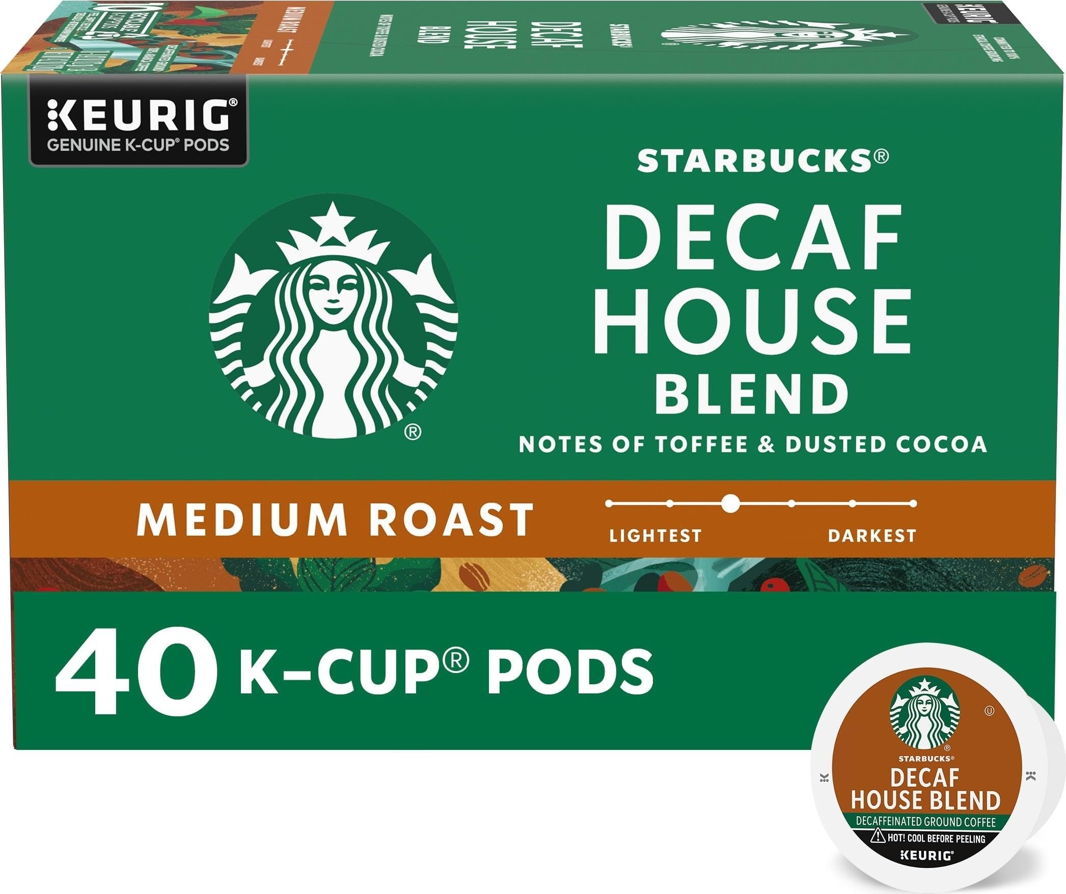 None Decaf K-Cup Coffee Pods — Decaf House Blend for None Brewers —4None ct (4None pods total)
