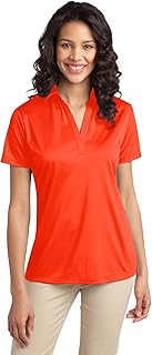 Port Authority Ladies Silk Touch Performance Polo. L540 Steel Grey