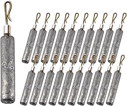 DUKES Free Rig Sinkers Detachable Djikarig 20 Pack for Egi Dicarig Bottom Downshot Worm Spinning Baitfinesse, Black Bass, Rockfish, Rockfish, Rockfish