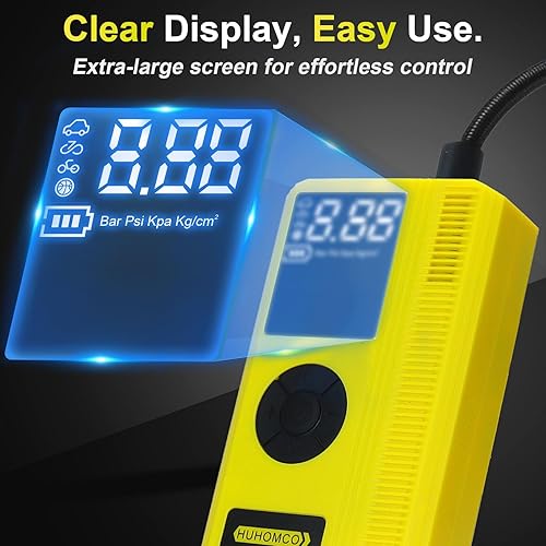 Miniatura 3 de Arrancador de coche 7 en 1 con compresor de aire, paquete de alimentación portátil de 12 V de 3000 A, inflador digital de neumáticos de 150 PSI para