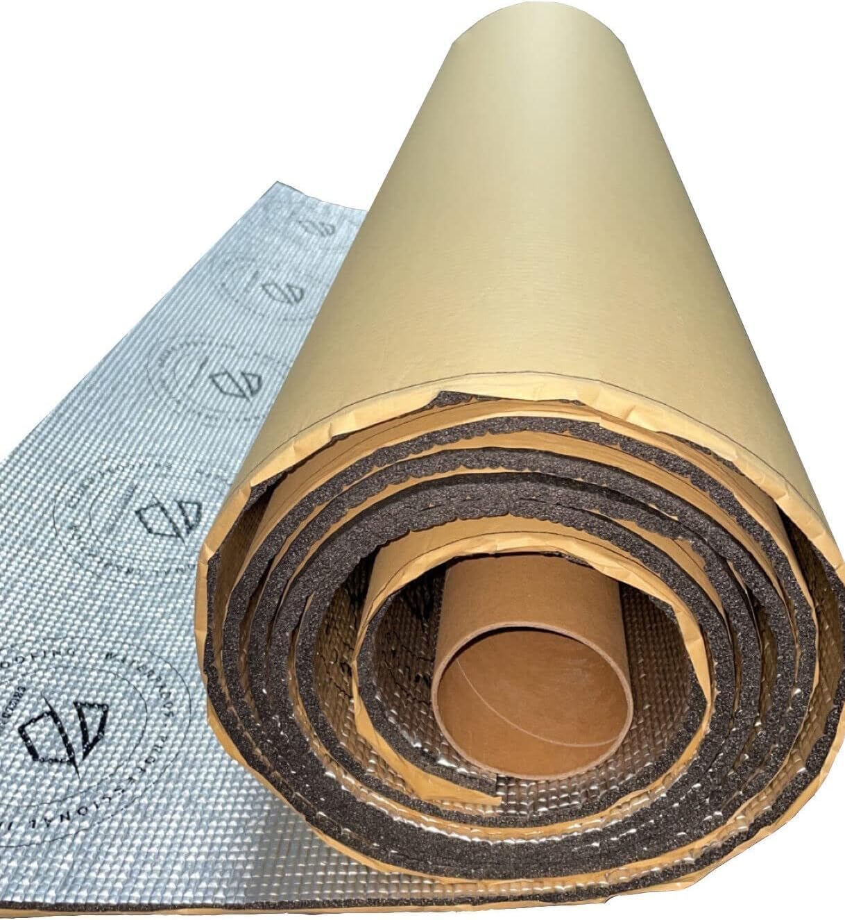 15mm | 12mm | 10mm | 7mm Camper Van Thermal Acoustic Insulation Floor Roof Sound Walls Proof Foil Self Adhesive Under Floor Wood Laminate Heat Underlay (18mm x 5m)