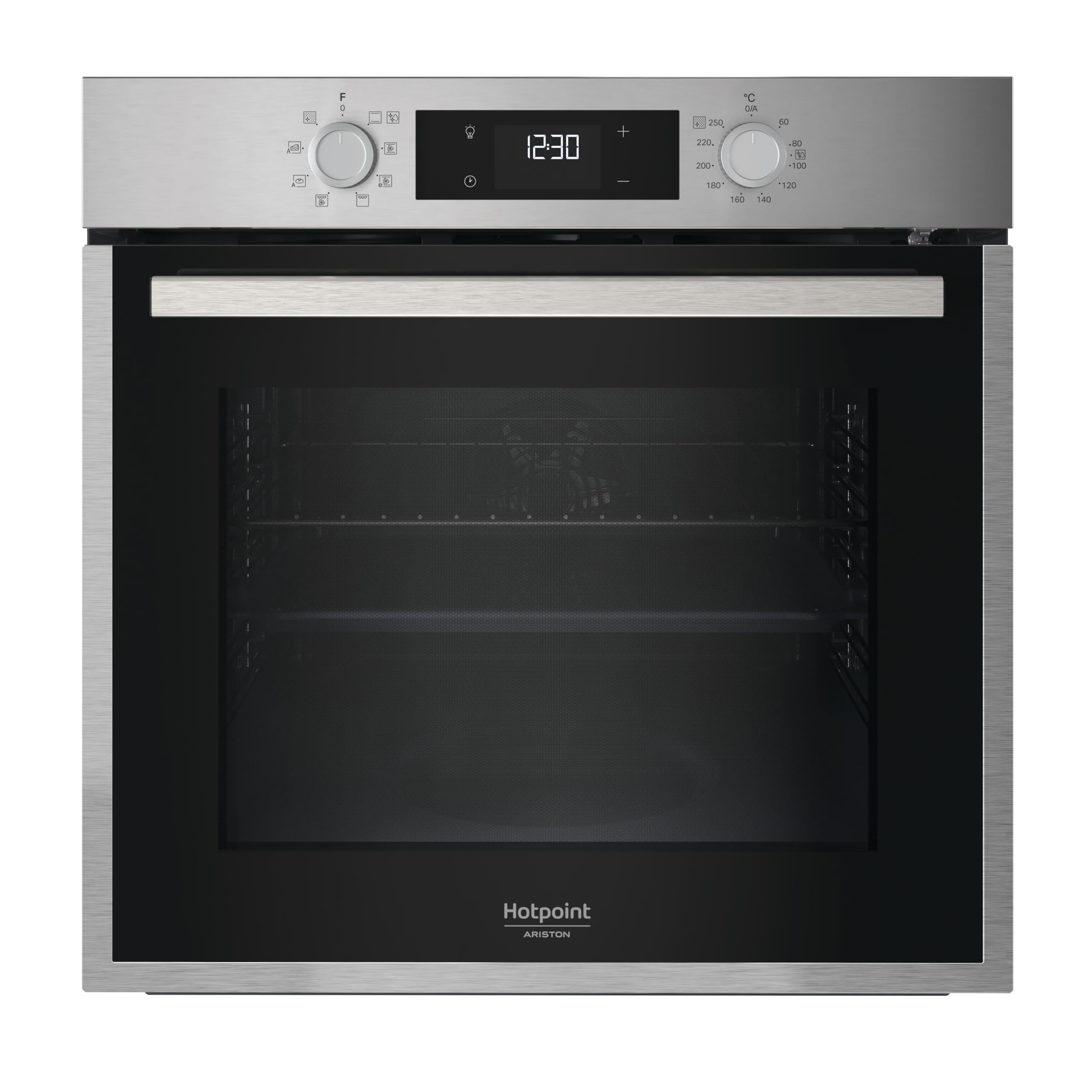 Hotpoint - HAO475PX Four Encastrable Pyrolyse 71L - Multifonction - Nettoyage Pyrolytique et Hydrolytique - Fonctions Automatiques Pain & Pâtisserie - Classe Énergétique A++ - Inox