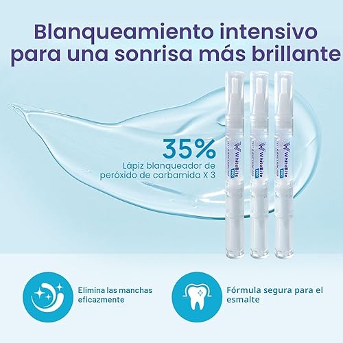 Miniatura 4 de Kit blanqueador de dientes Whitebite Pro para dientes sensibles – Luz LED dual + Gel de peróxido de carbamida al 35% + Gel remineralizante