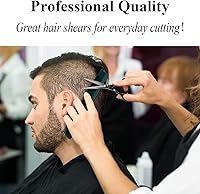 Vista 6 de JASON Tijeras profesionales para el cabello, tijeras de peluquería de 6.0 pulgadas, tijeras de corte de pelo de acero inoxidable japonés para salón