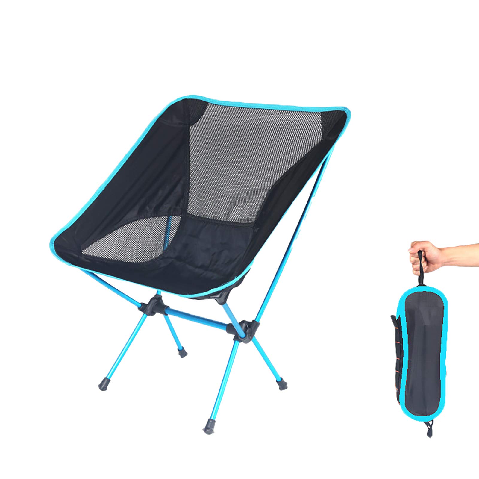 phsmoo Ultralight Folding Camping Chair, Portable Compact for Outdoor Camp, Travel, Beach, Picnic, Festival, Hiking, Lightweight Backpacking