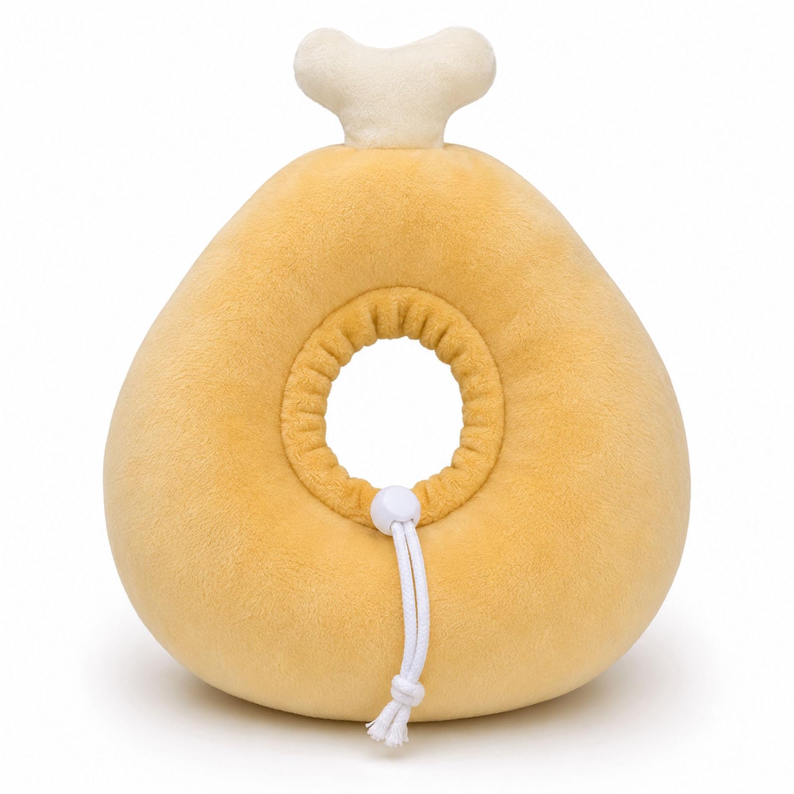 jiuzcare cat recovery collar soft donut pet cone adjustable alternative to cone for cats & small dogs (comfortable anti licking after surgery) Chicken Leg