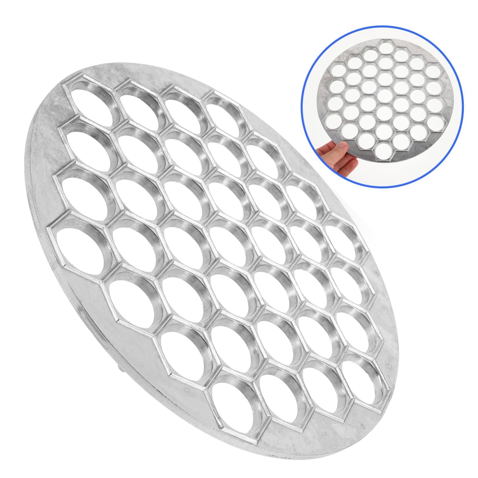 Zerodeko Molde para Empanadillas de Aleación Capacidad para 37 Unidades, Diseño Plano E Innovador, Ligero y Fácil de Limpiar, Adecuado para Cocina Casera y Profesional