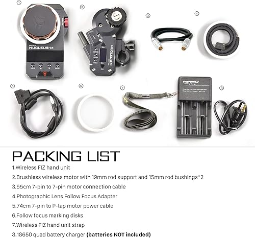 Vista 17 de Tilta Nucleus-M: Sistema de control inalámbrico de lentes WLC-T03 (WLC-T03-K1)