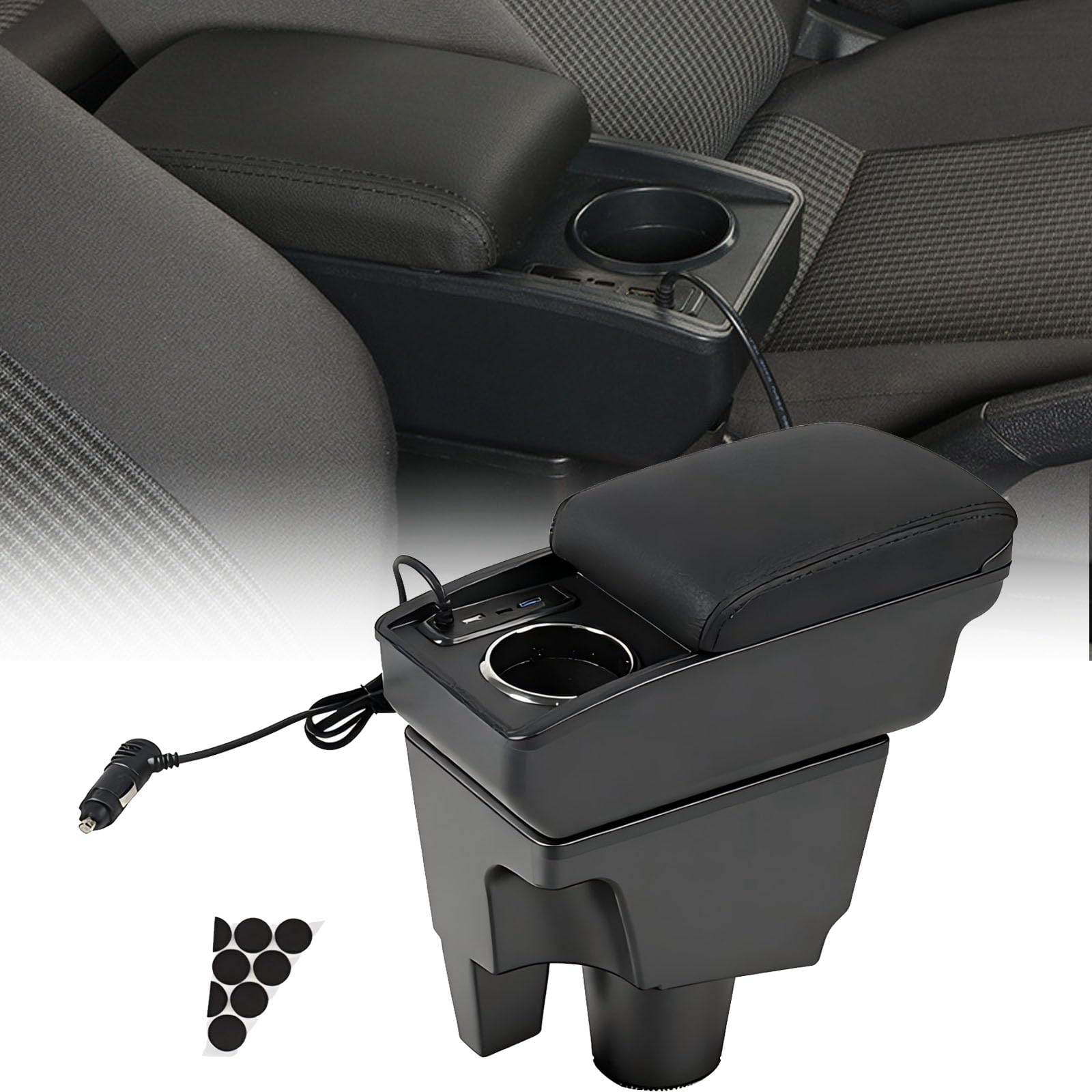 Amazon.co.jp: AKMSX NHP10用 アクア適合 車用アームレスト 簡単組立