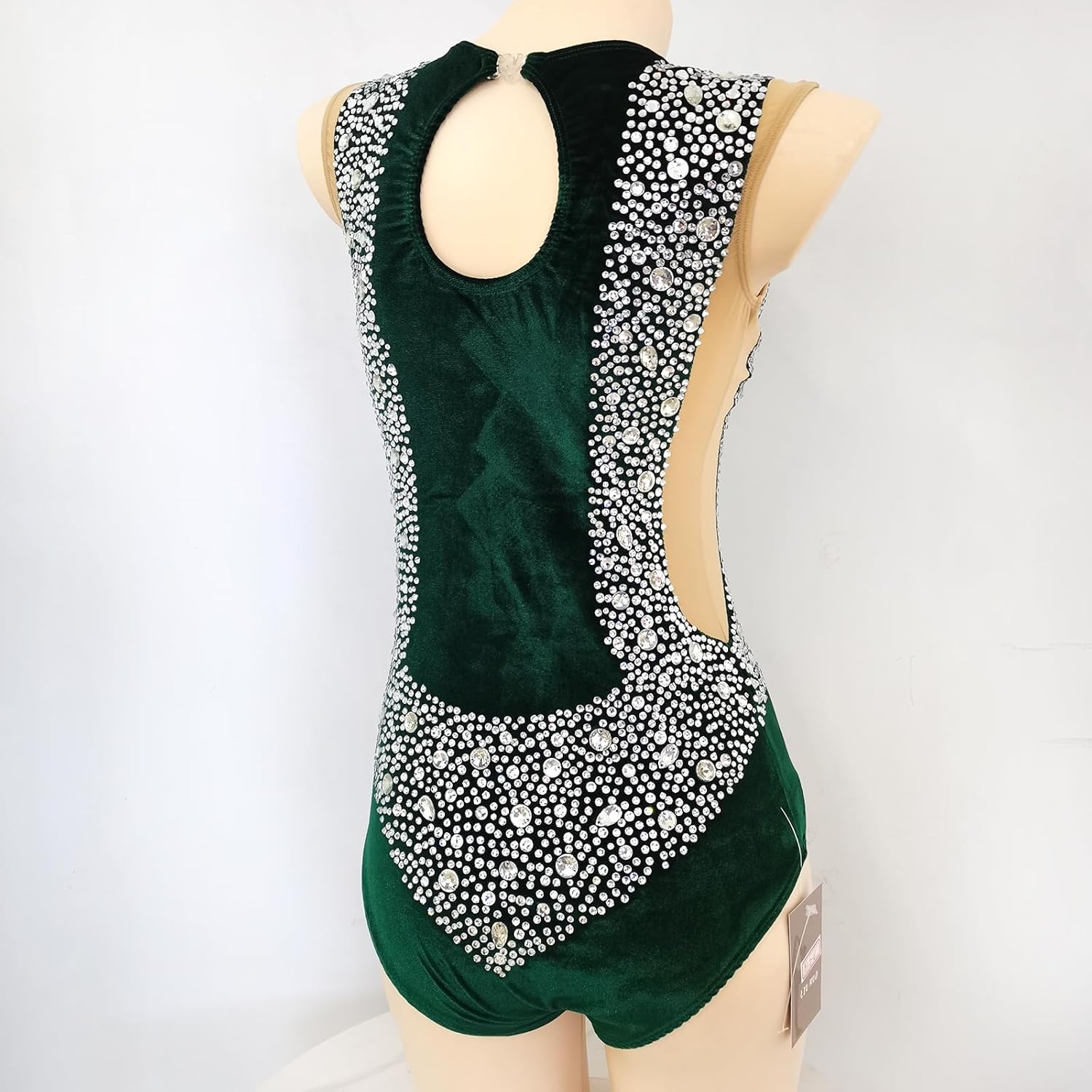 LIUHUO Green Rhythmic Gymnastics Uniform for Performance and Competition