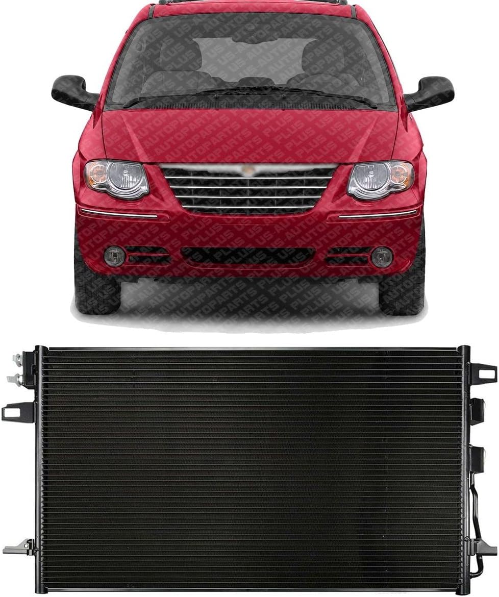 New Front AC Condenser Aluminum Core Direct Replacement For Dodge Grand Caravan/Chrysler Town & Country 2005-2007 68059739AB CH3030209