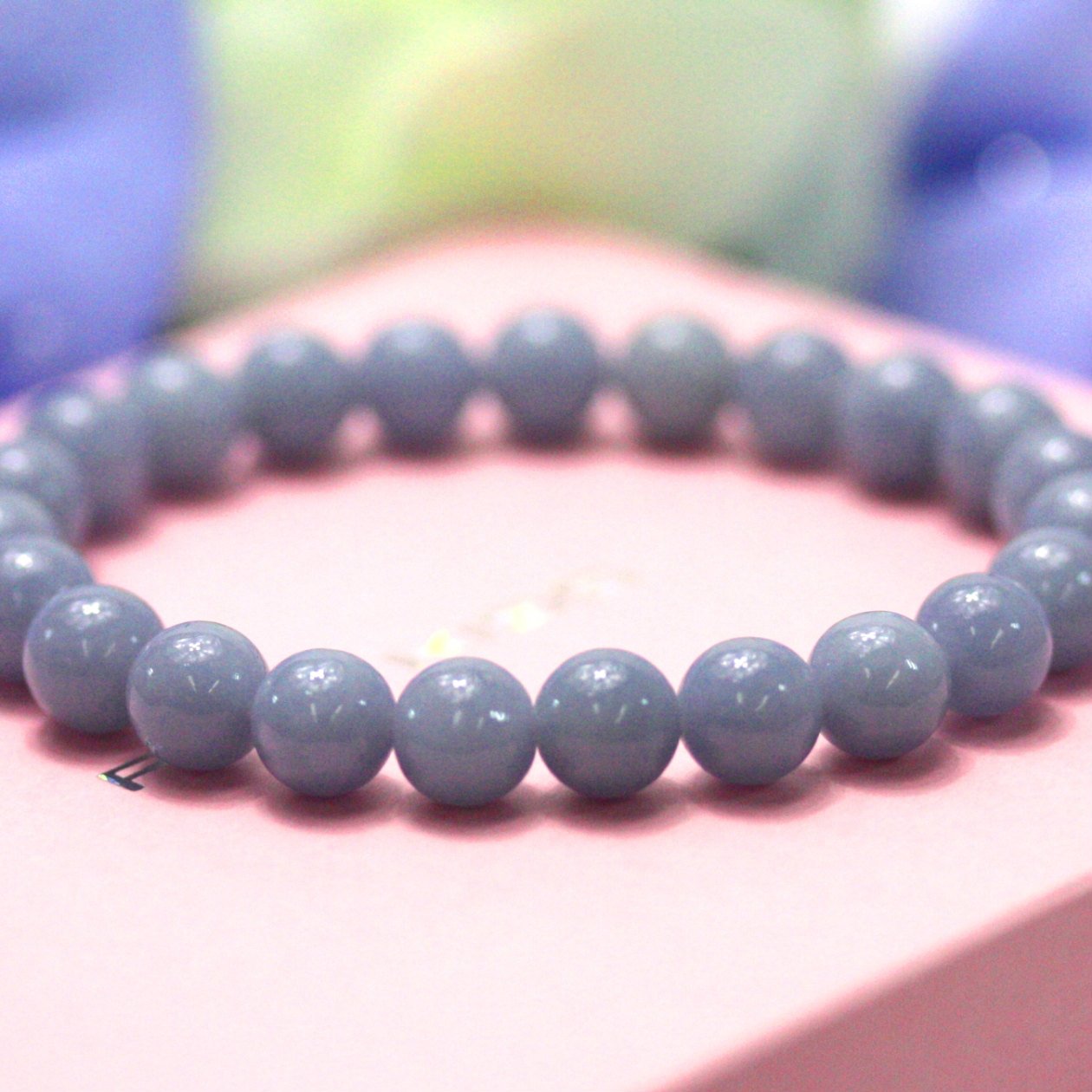 Amazon.co.jp: [ハッピーボム] エンジェライト 8mm 愛情石 幸運