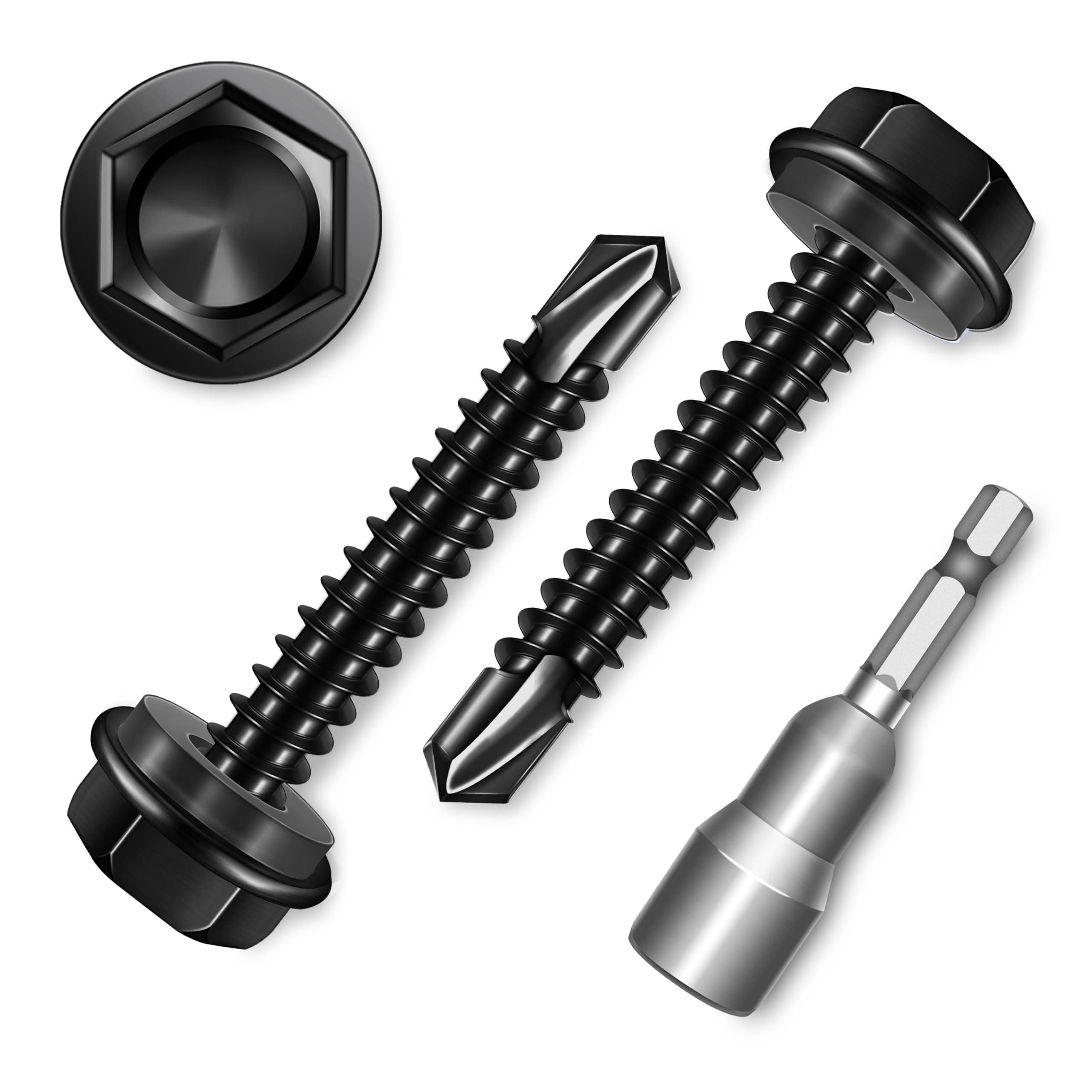 Sheet Metal Screws - 100 Stainless Steel Self Drilling -11 Sheet Metal Screws - 100 Stainless Steel Self Drilling -11