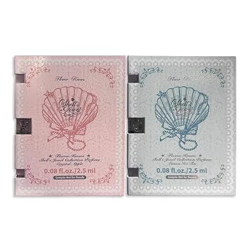 Flower Knows Shell's Jewel Perfume Samples,Sweet Fragrance Eau de Parfum Fragrance for Women,Fresh Citrus Scent With Notes of Lemon,Peppermint,Musk,Travel Size,0.08 fl.oz(Lemon Ice Tea)