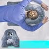 Vitrectomy Eye Surgery Recovery Pillow, Adjustable Stand & 1 Chest Pads, Reversible Face Down Support for Macuhole & Retinal Removal Patients, for Patients During Recovery,60 * 90cm (Grey)