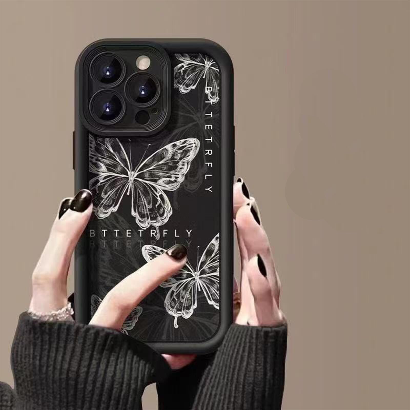 Amazon.co.jp: Arpe 蝶 iPhone 15 Plus 用 スマホケース イフォン 15
