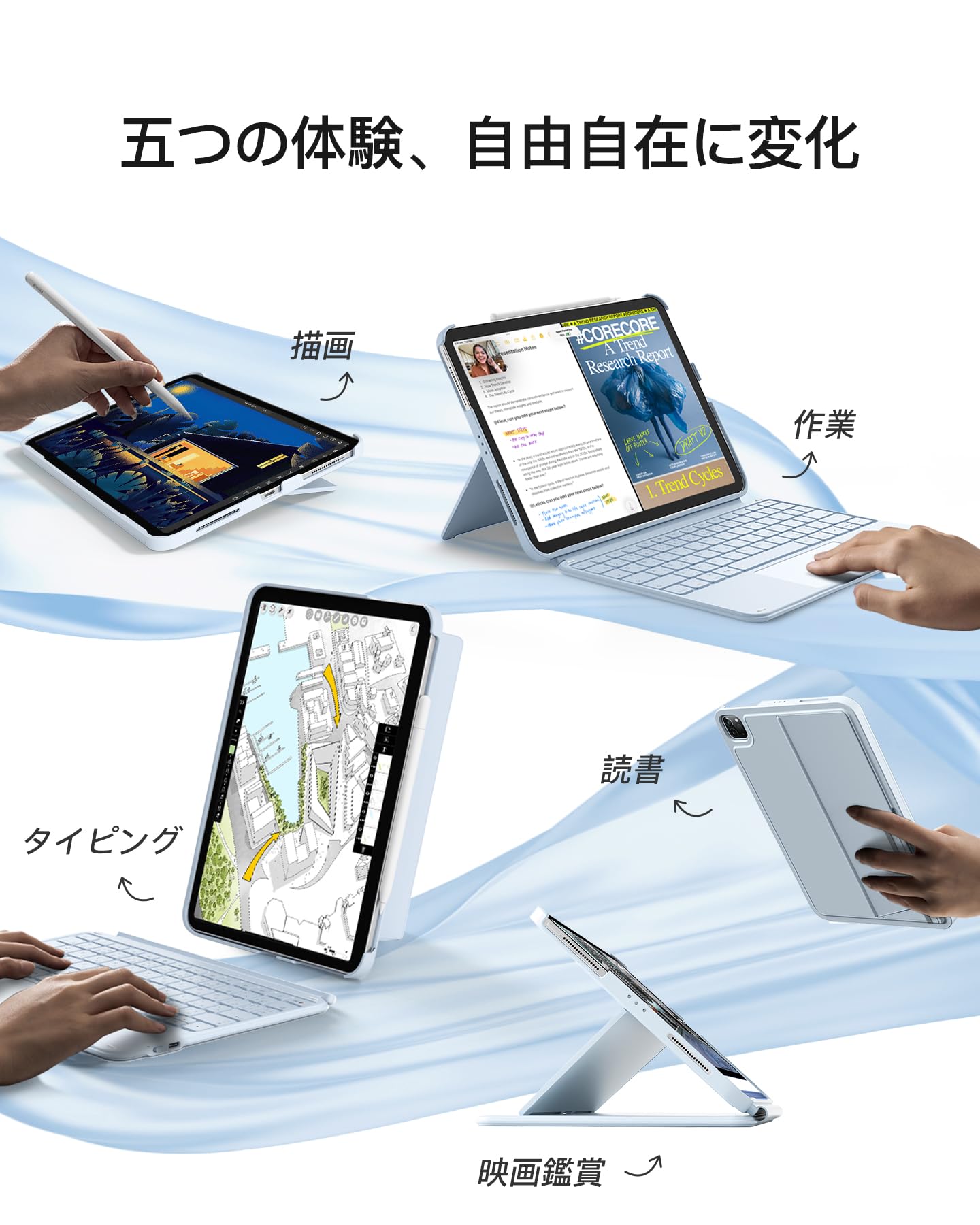 Amazon.co.jp: Inateck iPad A16 第11世代/第10世代用 JIS日本語配列