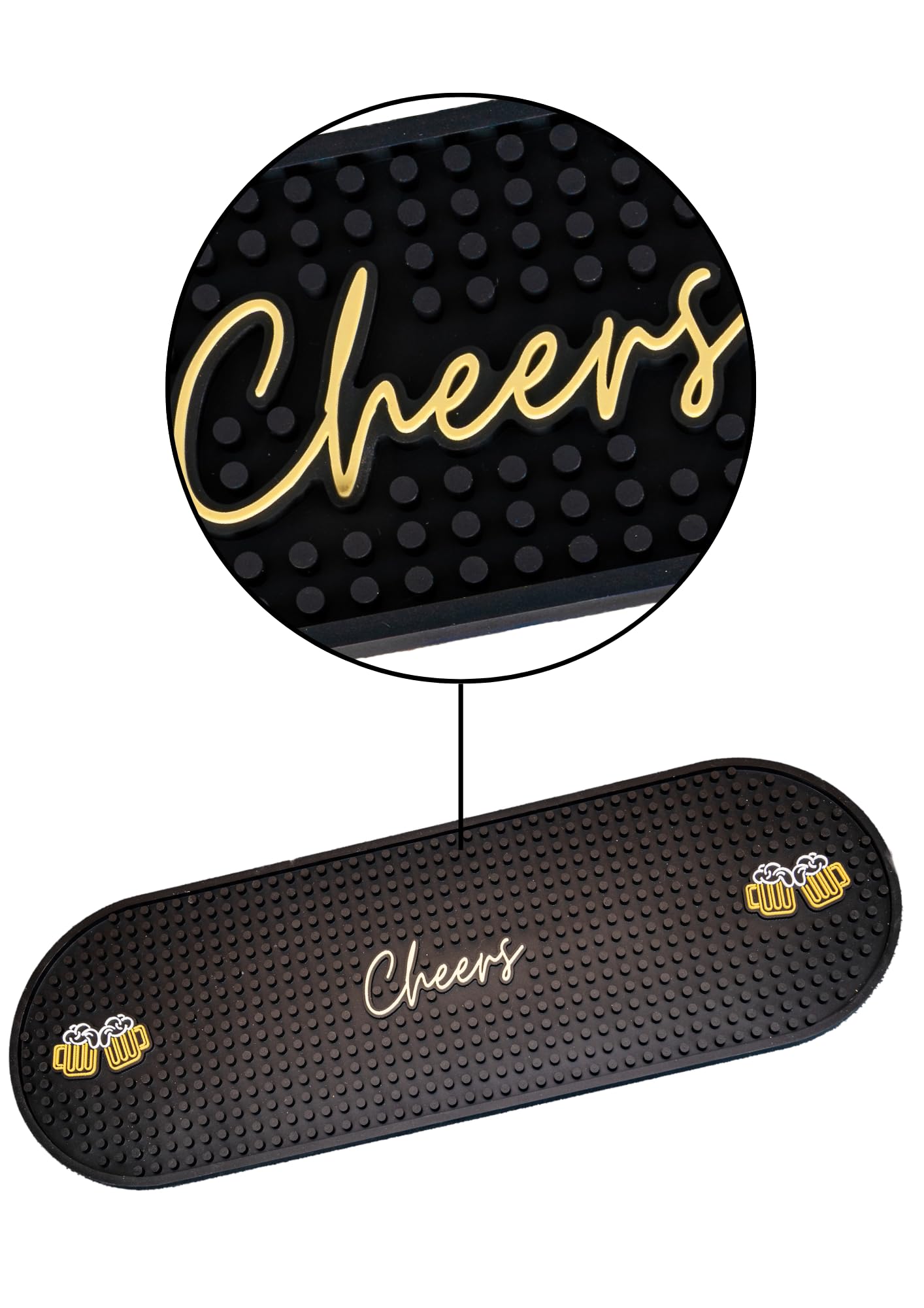 Tapis de comptoir de qualité supérieure en caoutchouc lourd 60 cm Cheers