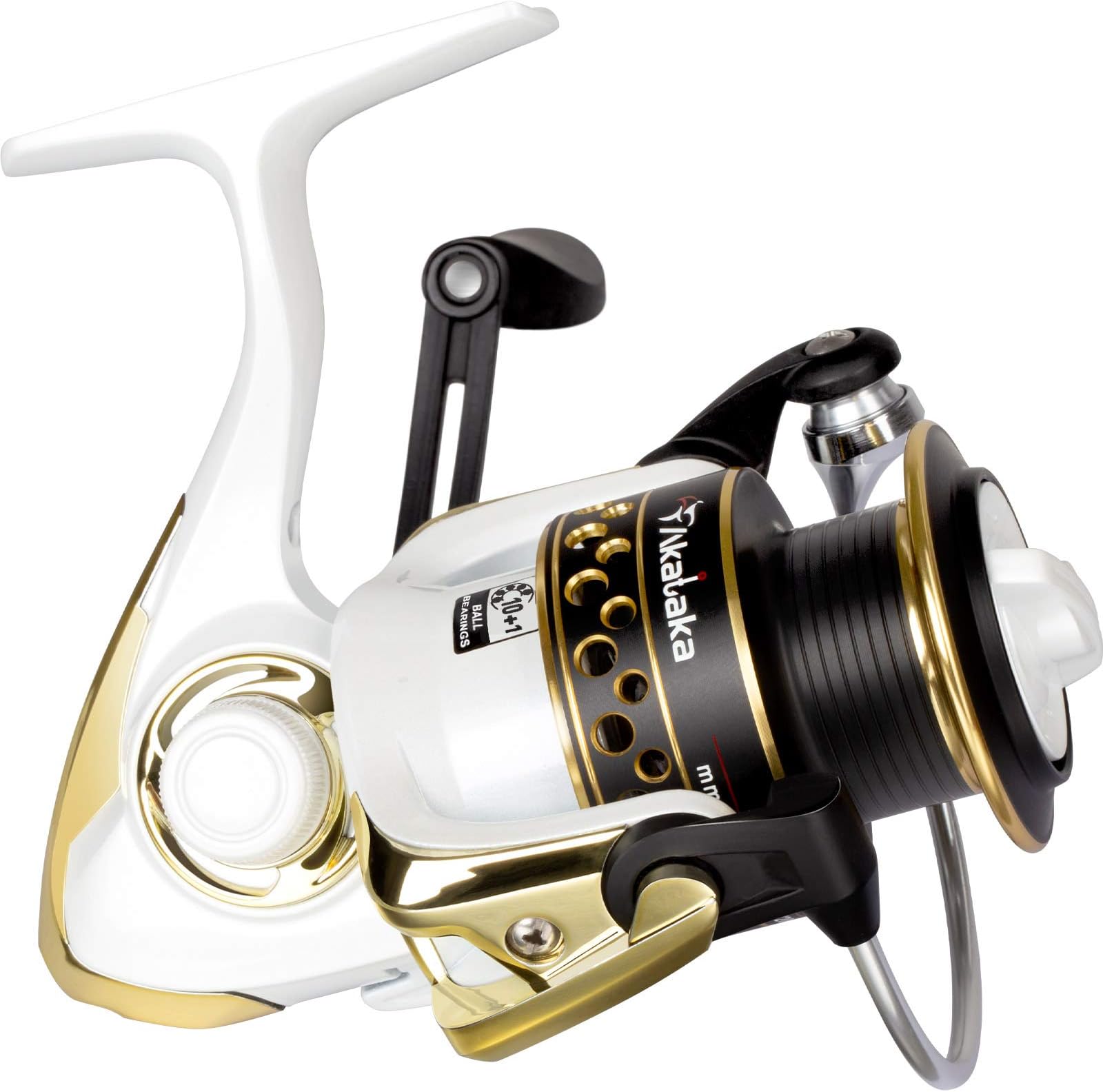 Akataka Spinning Reel 10+1BB Ultralight Smooth Stainless Durable Spinning Fishing Reels, Powerful Carbon Fiber 26lb Max Drag, High-Capacity CNC Aluminum Spool Saltwater & Freshwater Reels