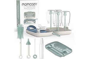 Momcozy Baby Bottle Brush Set - The All-in-One Solution for Spotless Bottles