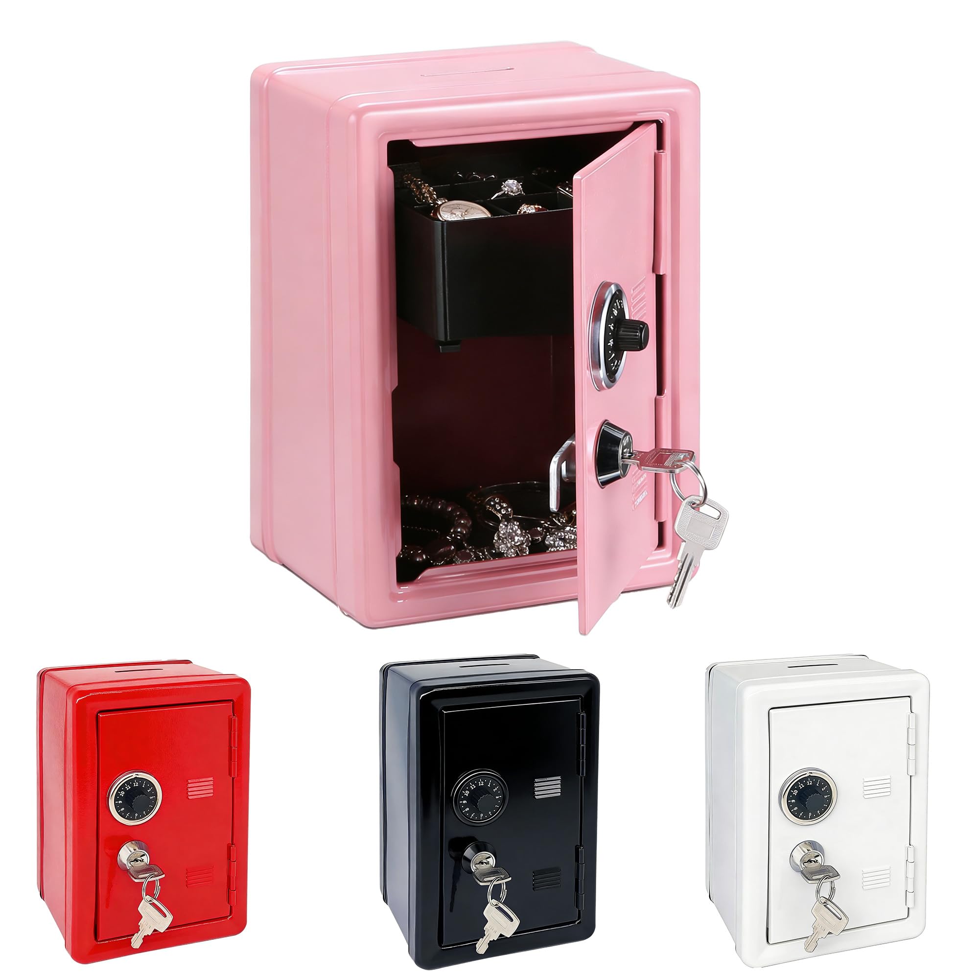Kid's Coin Bank,7 Inch Kids Piggy Bank Locker Safe with Single