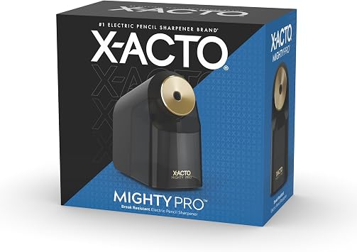 X-Acto Mighty Pro Electric Pencil Sharpener, Black, 1 Count - Back To School, Teacher, Classroom Supplies