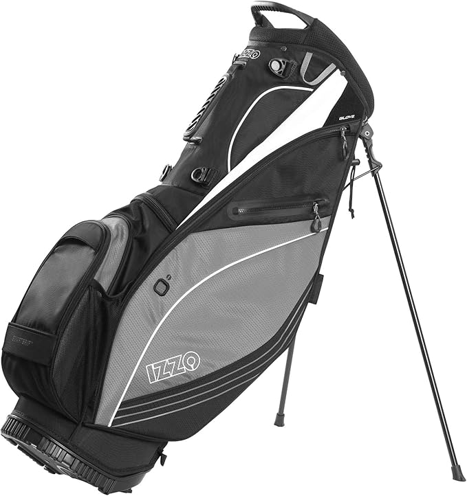 Izzo Lite Stand Golf Bag Black, Red, Green or Blue Walking Golf Bag