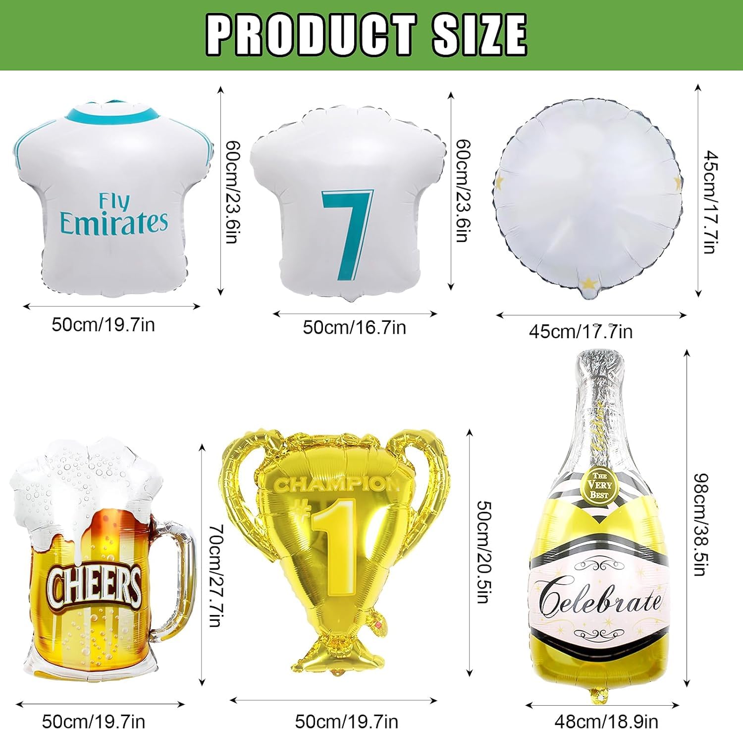 GoGoGoodie Football Theme Party Decorations Balloons Happy Birthday Set Football League World Cup Carnival Party Supplies