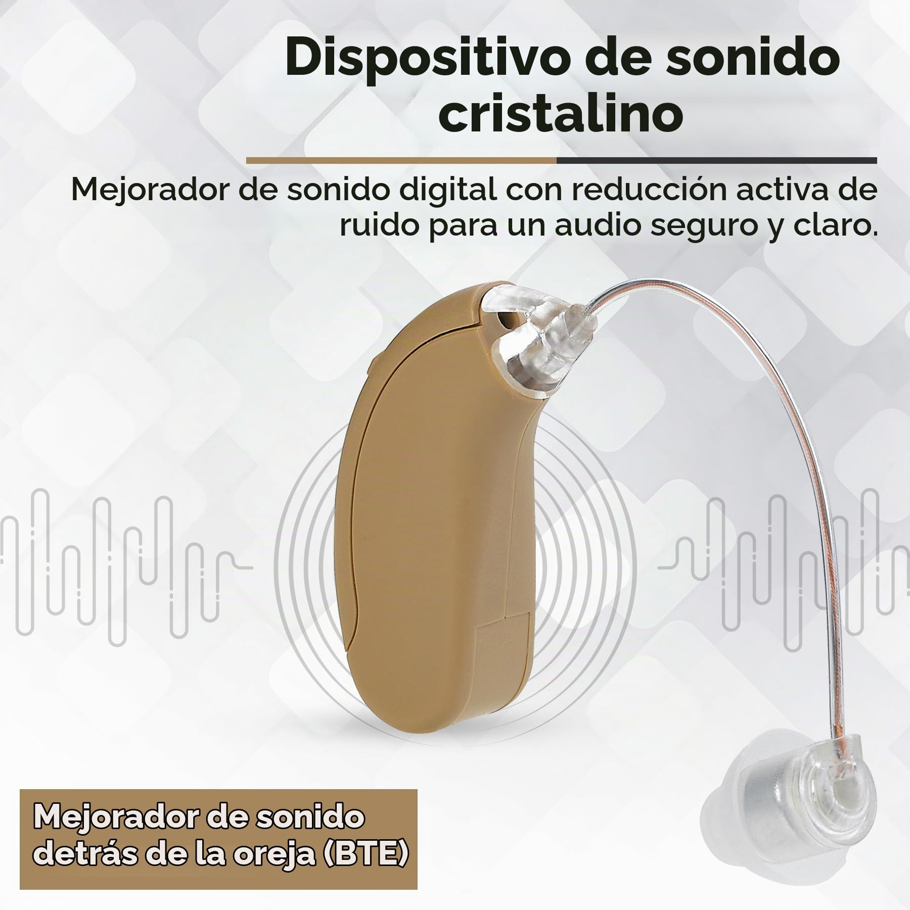 Amplificador auditivo personal moderno de alta potencia MEDca