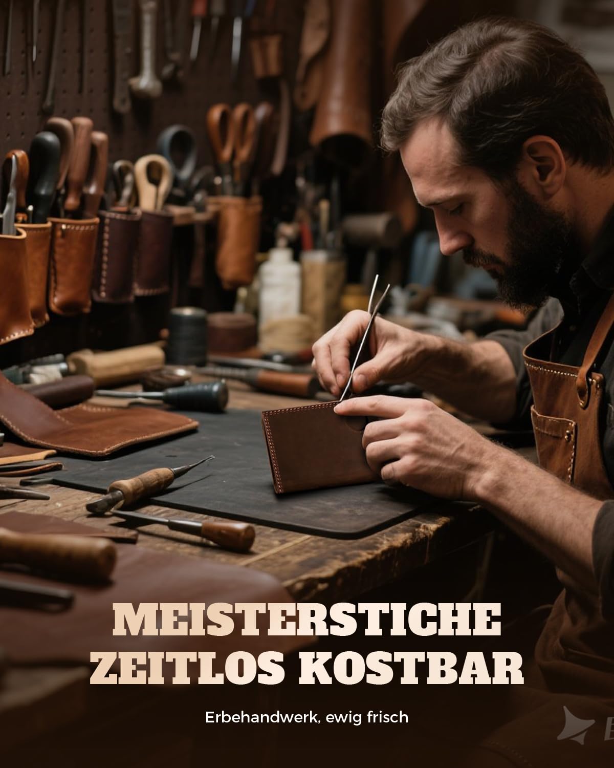 DODENSHA Portmonee Herren mit Airtag Fach und RFID Schutz | Geldbörse Herren aus 100% Echtleder mit XL Münzfach für 20 Münzen | Smart Wallet für 13 Karten in Geschenkbox (Dunkelbraun)