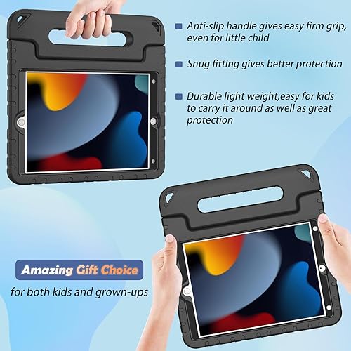 Miniatura 4 de LTROP Funda infantil para iPad de 987 generación (202120202019), iPad 10.2 con protector de pantalla integrado, funda para niños con soporte de