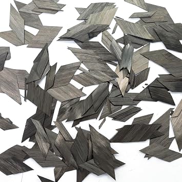 50G Carbon Fiber Chopped Wire Forged Cut Short Fibre Filament Diamond Shaped Flake