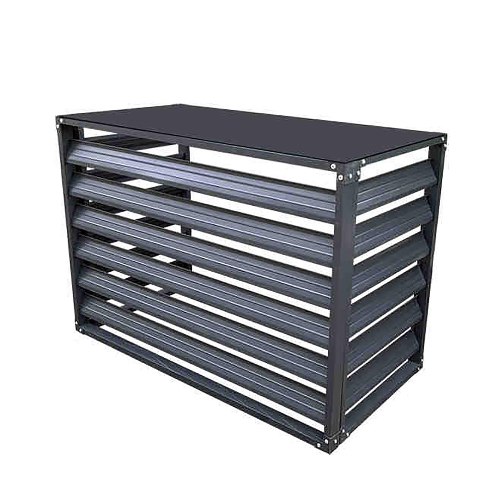 Clôture d'intimité extérieure et habillage design en aluminium