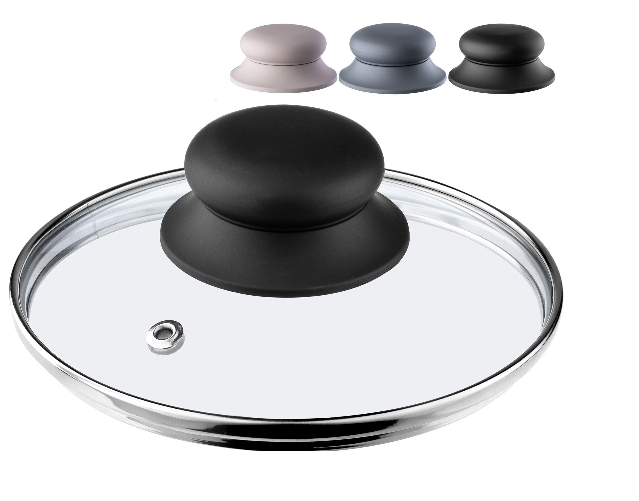 Coperchio In Vetro KADAX 16cm | Universale Con Manico | Resistente Al Calore | Per Pentole E Padelle - Foto 4