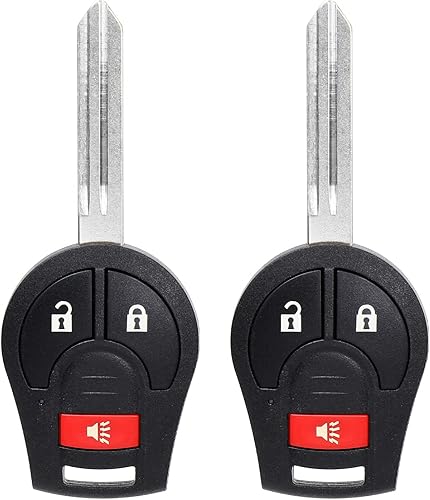 NPAUTO Llavero de repuesto para Nissan Versa Juke Rogue Sentra Titan Armada Cube Frontier NV 2008-2015  Infiniti FX35 FX45 2003-2008 Control remoto