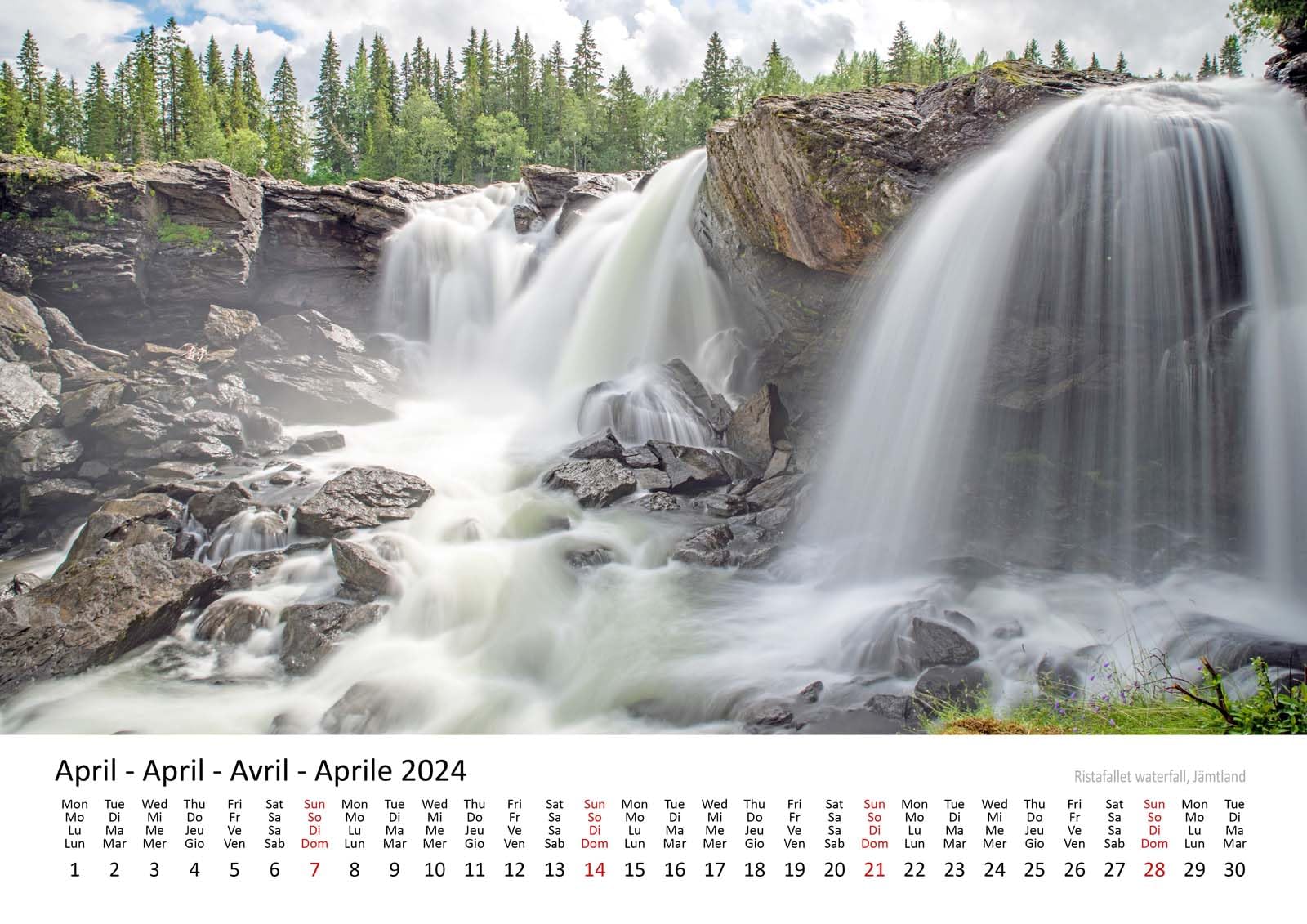 Edition Seidel Premium Calendario Escandinavia 2024 Format DIN A3