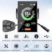 BAFANG 3.5" LCD Kijelző DPC18 - Elektromos Kerékpár Fedélzeti Számítógép BBS Motorokhoz - 9 Rásegítési Szint, IPX5 Vízálló, Automata Háttérv 9