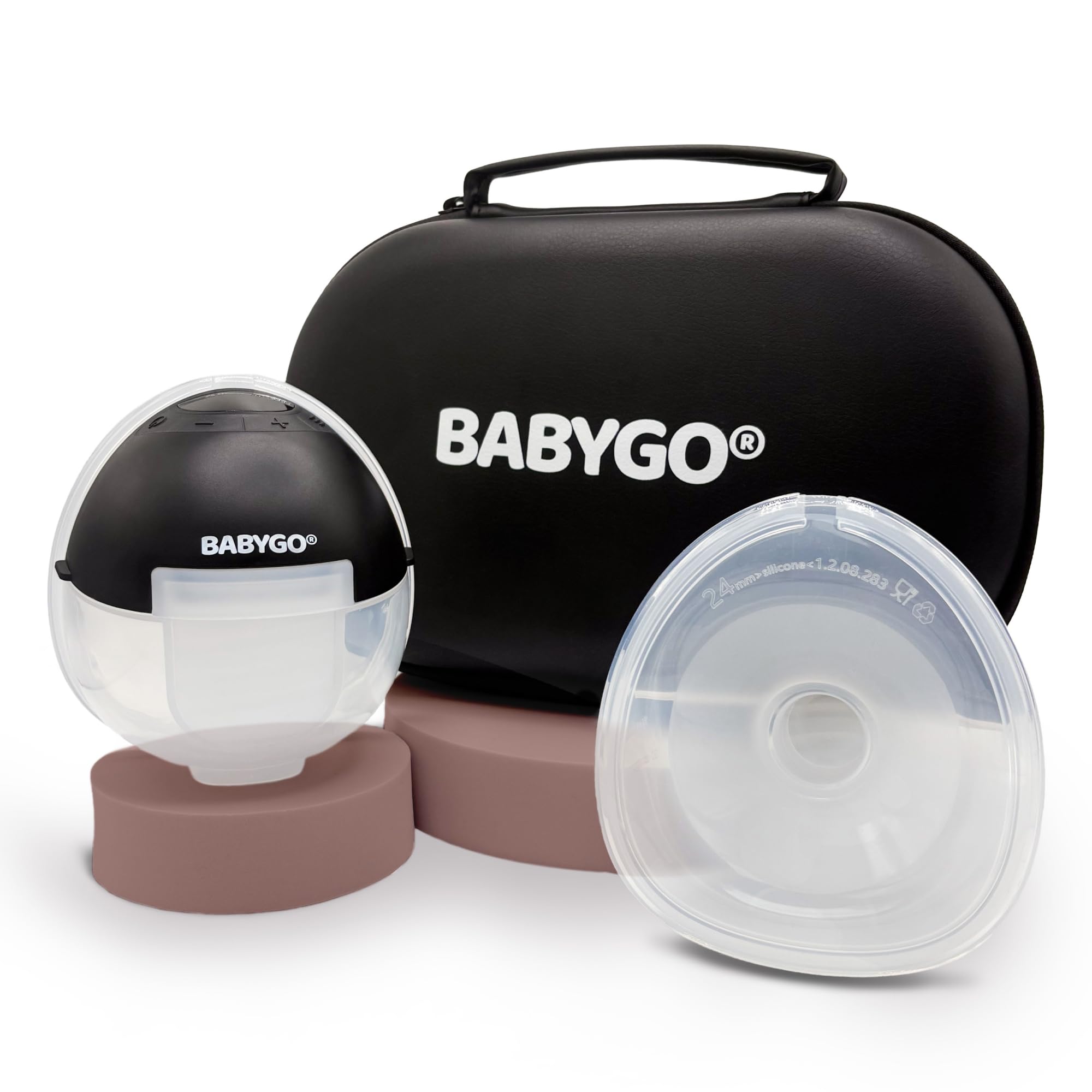 BABYGO® Air Breast Pump Twin Pack (2 Pumps), Black, Double