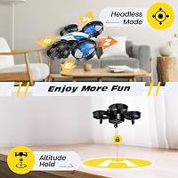 Holy Stone HS210 Mini Drón Gyerekeknek, RC Nano Quadcopter Helikopter, Lebegés, 3D Flip Funkcióval, 3 Akkumulátorral, Kezdőknek, Beltéri  6