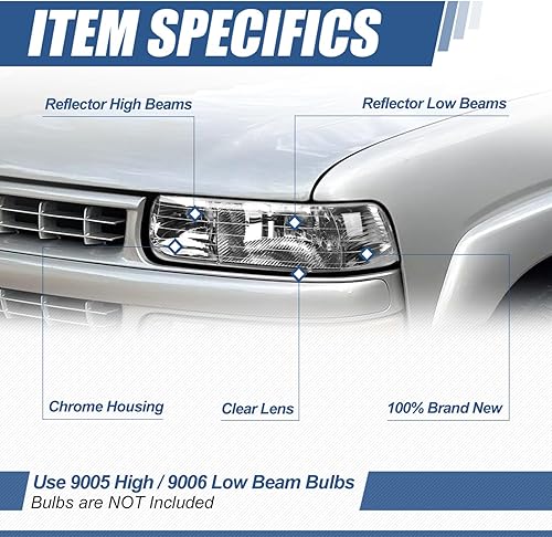 Miniatura 9 de Faros delanteros modelo HL-OH-CS99-2P-VR, Lente ahumado