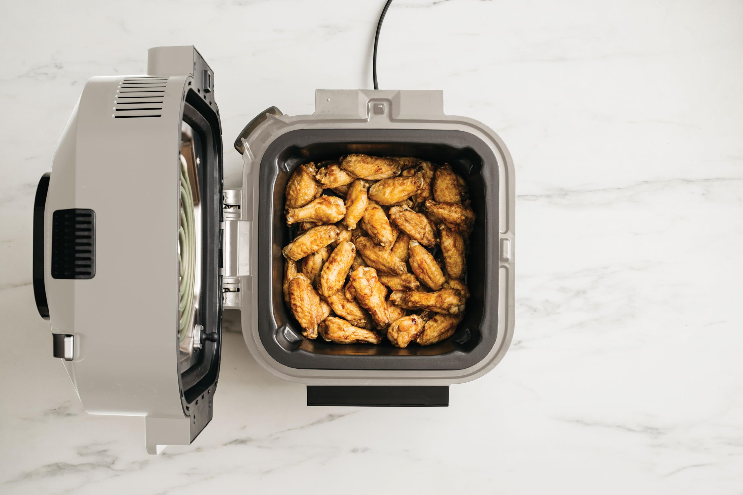 Ninja Speedi Multikocher, 5,7L, 12-in-1 Multicooker, Air fryer Heißluftfritteuse, Slow Cooker Langsamkochen, Grillen, Backen, Stone Gold ON500EUSTGD