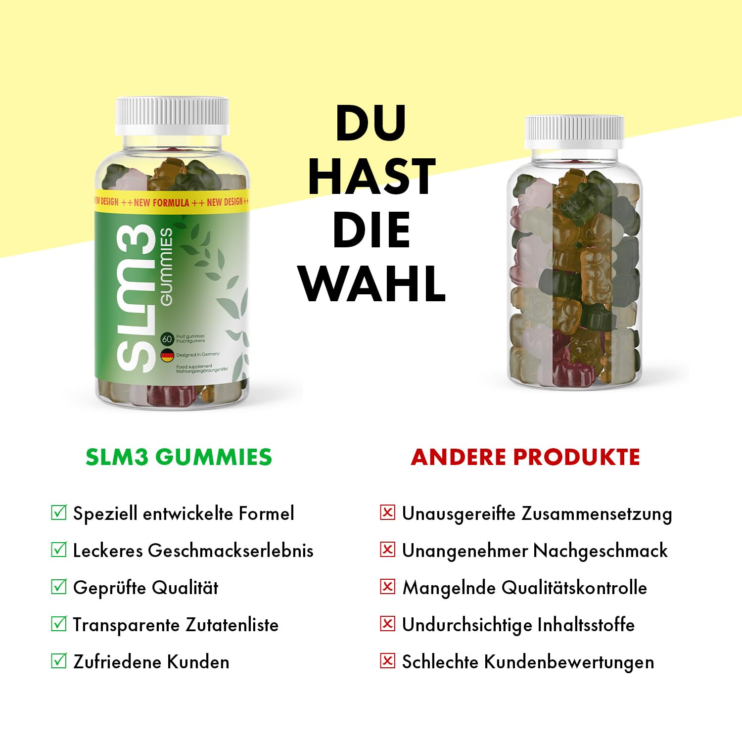SLM3 Gummies | deine genussvolle Unterstützung | 60 Gummies
