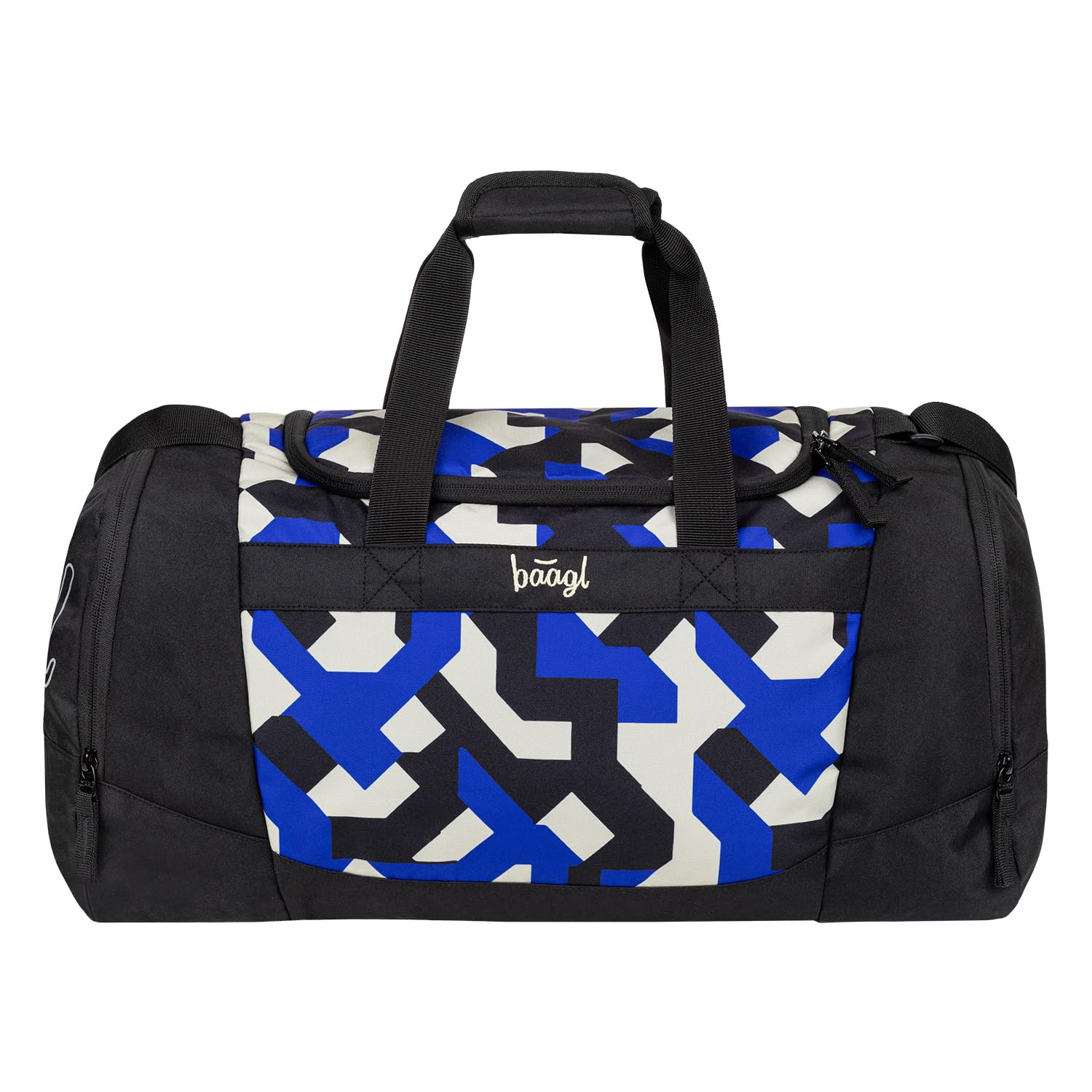 Baagl Borsa sportiva per bambini, ragazze, ragazzi, adolescenti, elegante borsa da viaggio con scomparto per scarpe, borsa per sport, calcio, balletto, scuola e tempo libero, borsa da nuoto, 25 l
