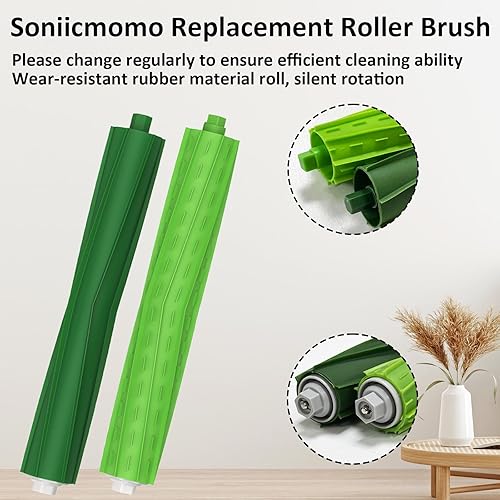 Miniatura 3 de Piezas de repuesto para aspiradora iRobot Roomba i3 i3+ i4 i6 i6+ i7 i7+ i8 i8+Plus E5 E6 E7 serie I, E y J, 1 juego de cepillos de goma