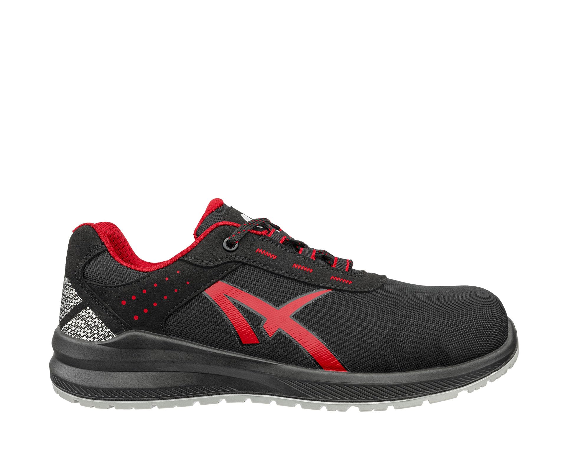 Albatros Grid Low 648710210000047 Grid Low SRC 648710210000047 - Zapatos de Seguridad S3 (UE): 47, Color Negro, Rojo, 1 par Duradero y resistenteUnisex Adulto
