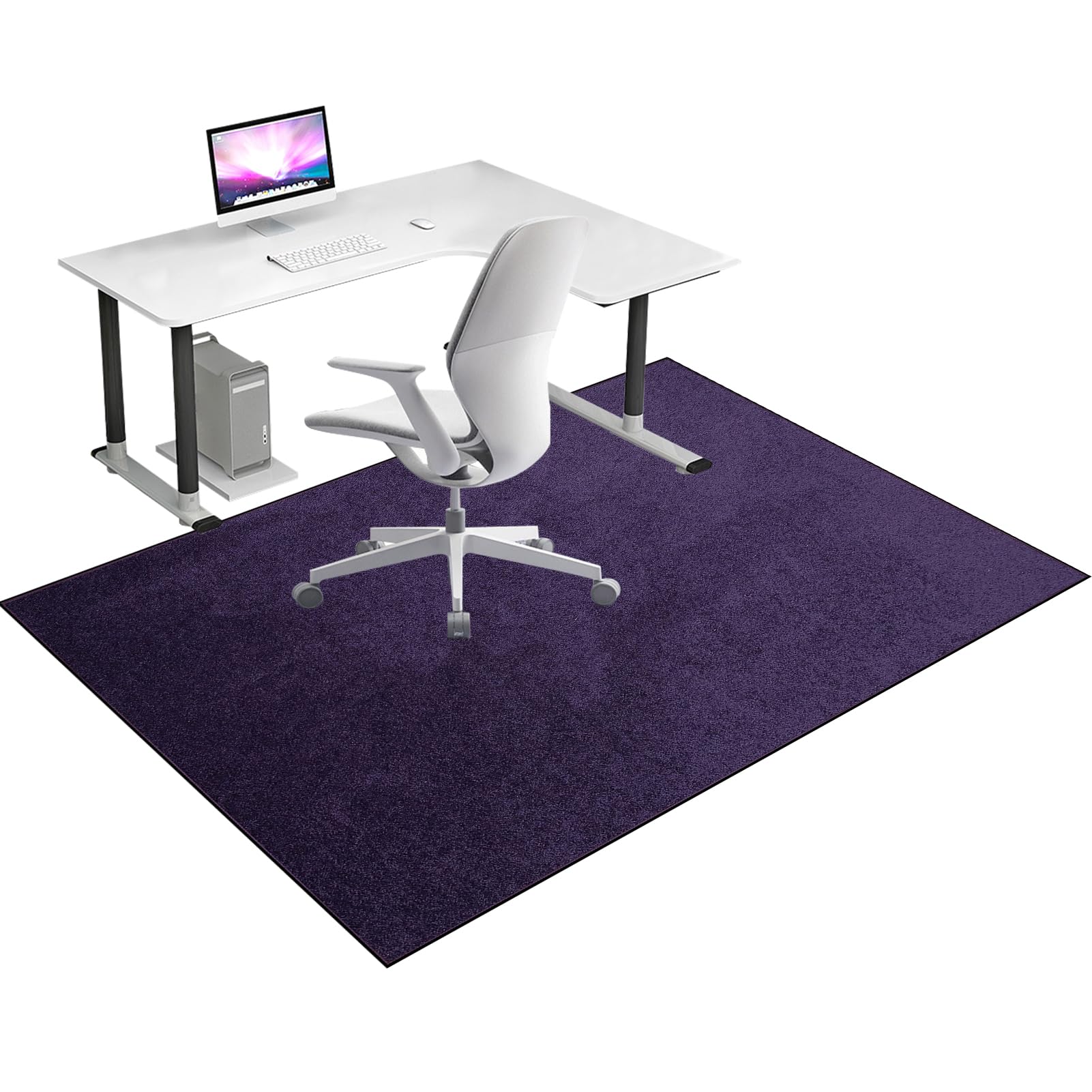 Heavy Duty Office Gaming Chair Mats for Carpeted and Hardwood 120 x 160 cm Floor Carpet Protector Chair Mat for Home & Office Floor Mat for Office Chair Anti-skidding Desk Chair Mat for Rolling Chair