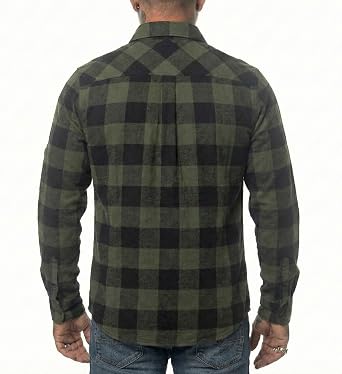 ROCK-IT Apparel® Men's Casual Flannel Shirt Long Sleeve Lumberjack Shirt Checkered Premium Shirt Sizes S-5XL