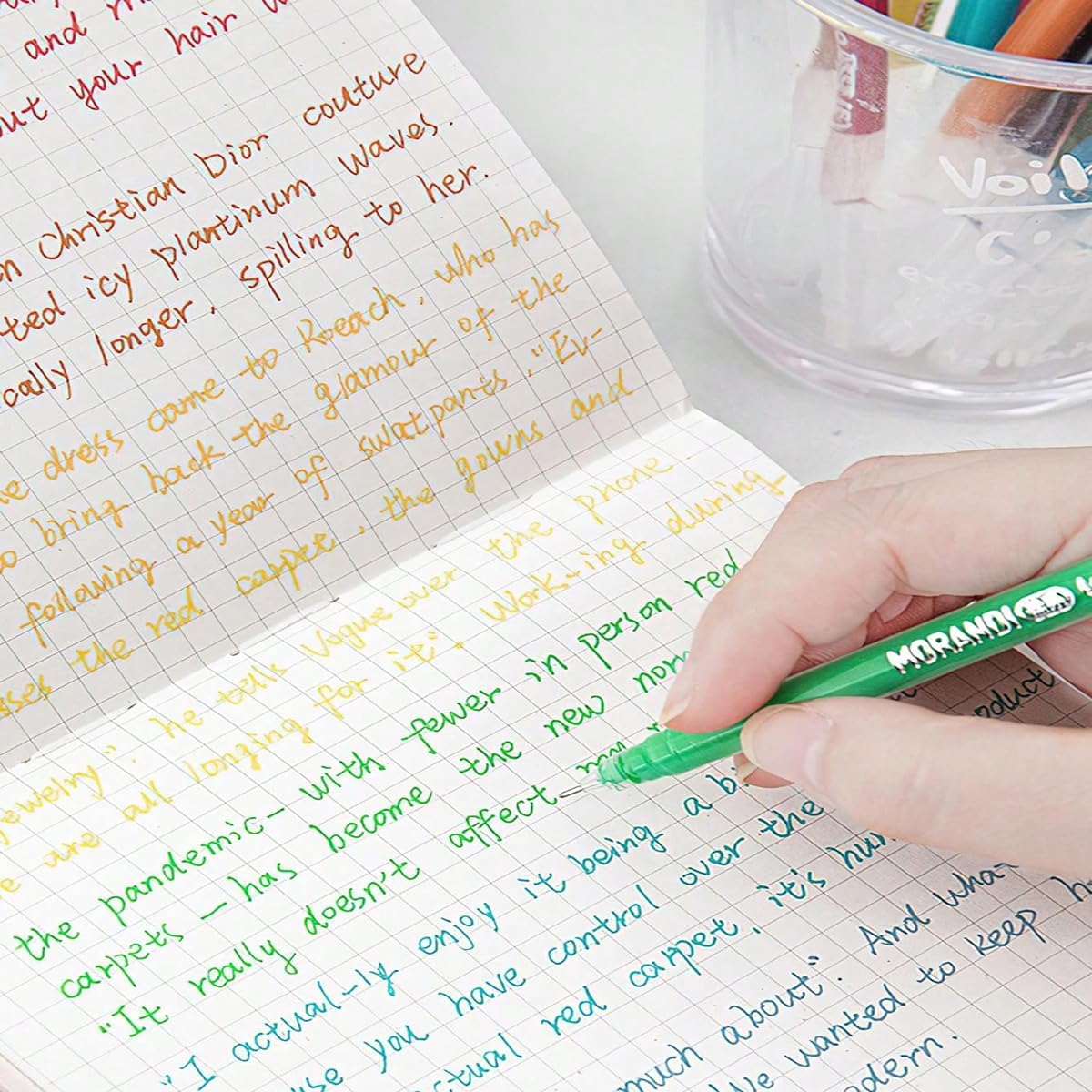 207 Colors Gel Pens with Fine Point for Adult Coloring Books, Colors Stackable Acrylic Pens for Journals, Drawing, Writing and Student Supplies